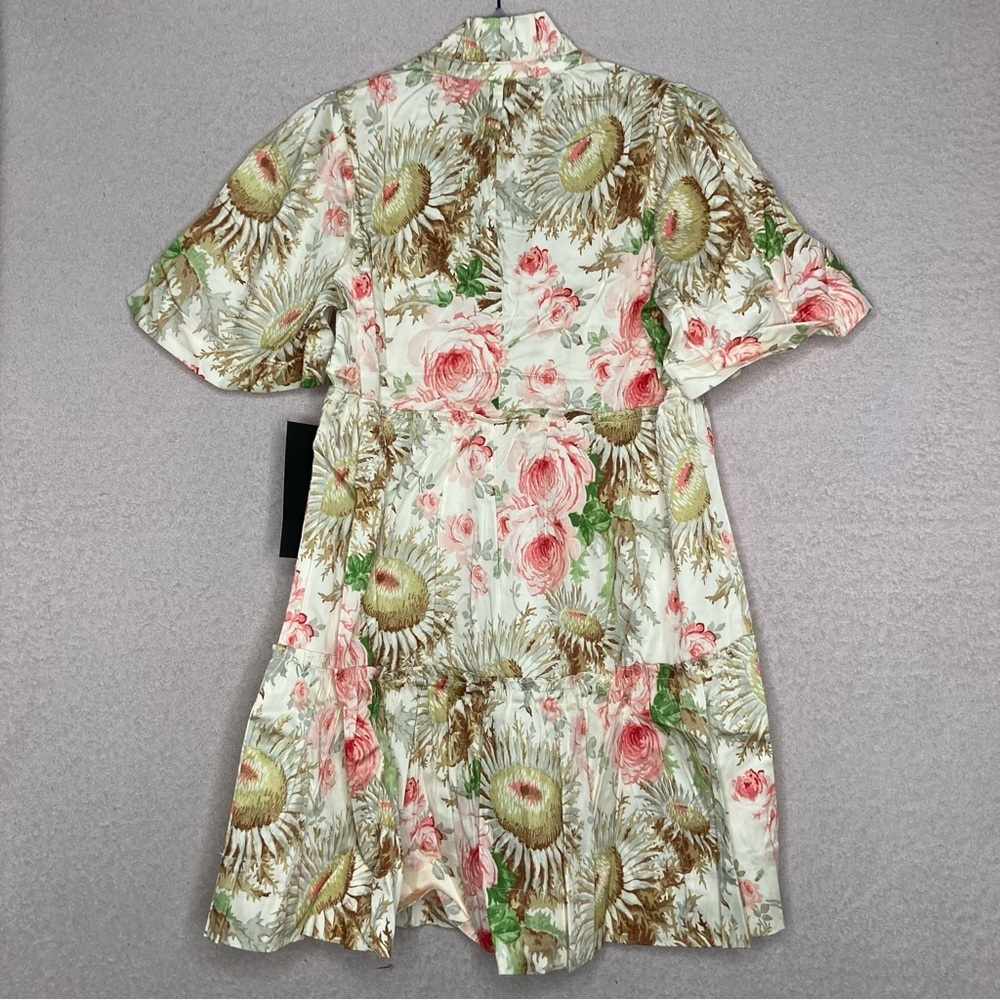 NEW Tuckernuck Floral Crawford Dress Women’s S Cream/Pink/Beige Flowers Spring - Picture 5 of 8